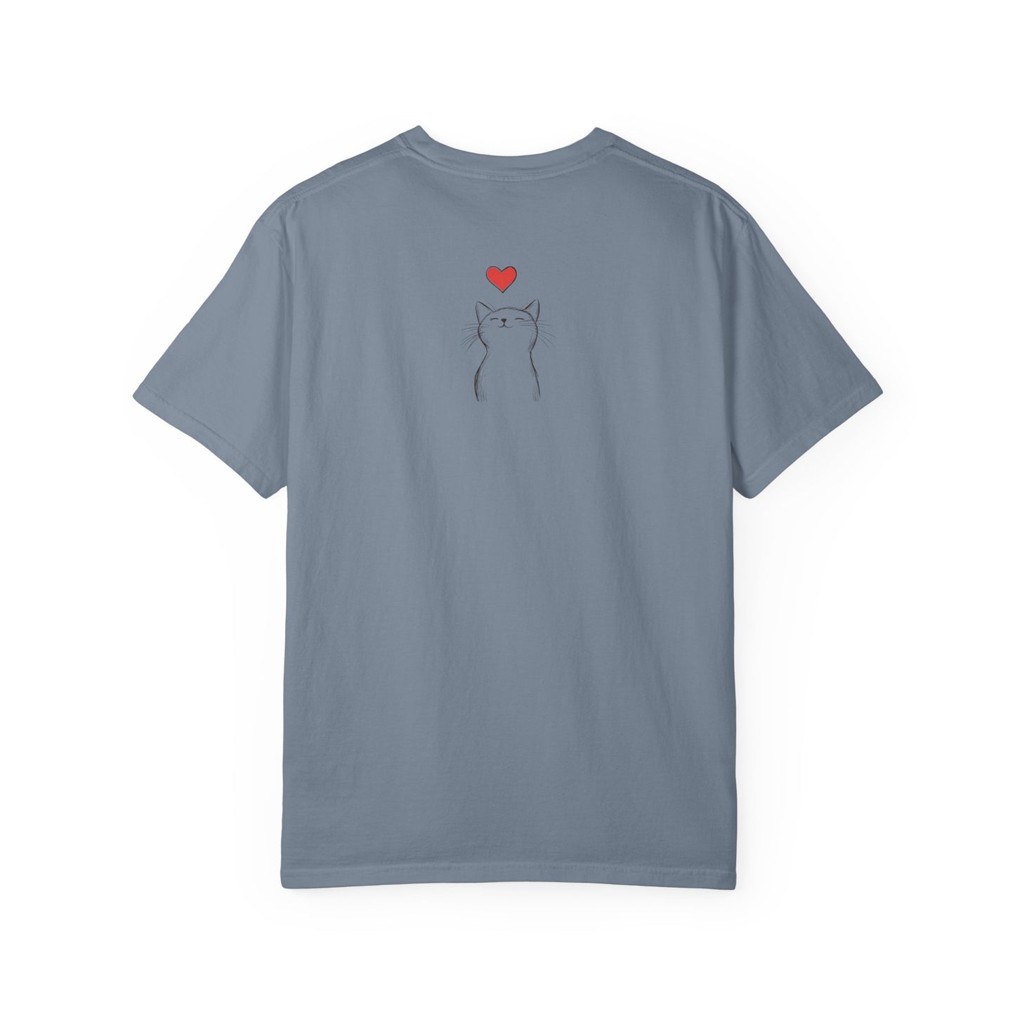 🐱 “Cute Cat Love” Unisex Garment-Dyed T-Shirt - TAN111