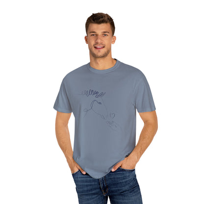 🐴 “Horse Love” Unisex Garment-Dyed T-Shirt – TAN113