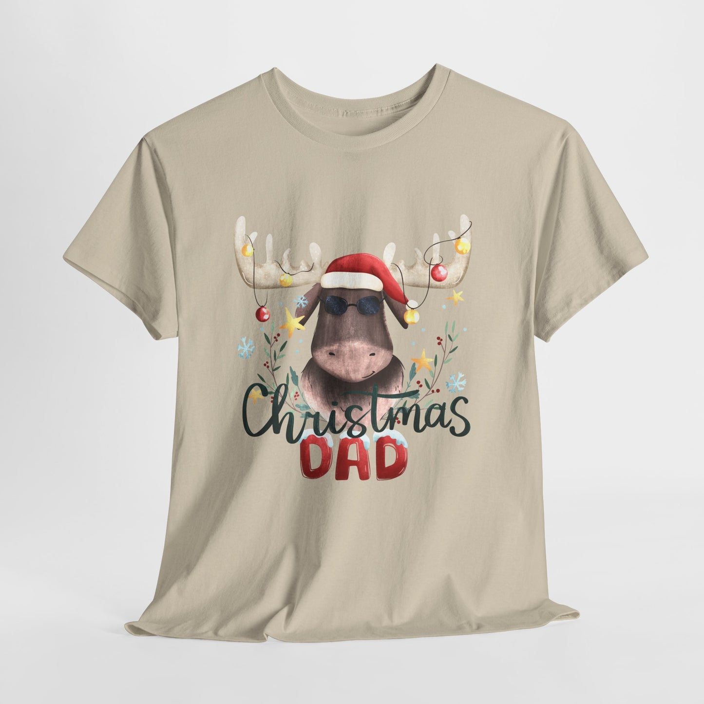 "Funny Christmas Dad" Unisex Heavy Cotton T-Shirt -TC402