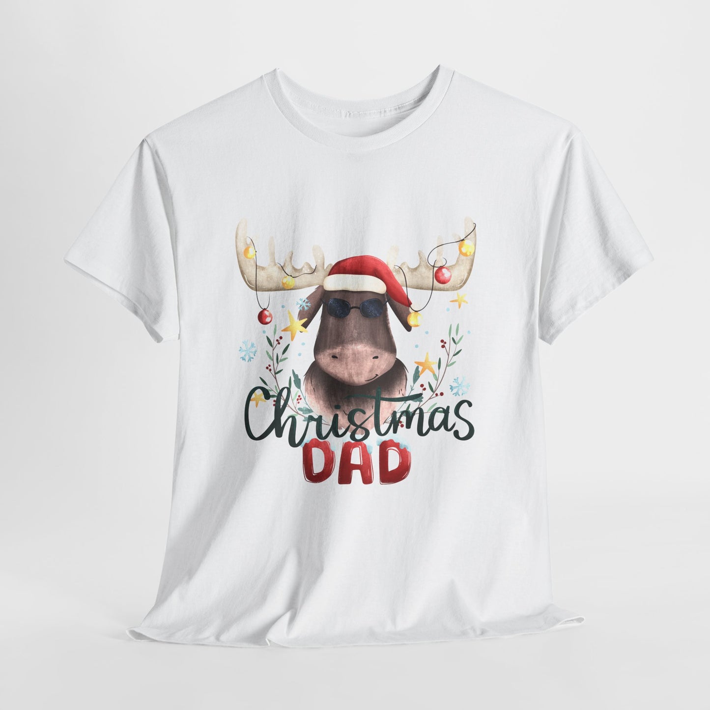 "Funny Christmas Dad" Unisex Heavy Cotton T-Shirt -TC402