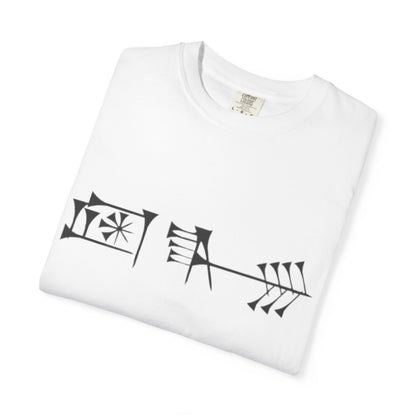 Ancient Cuneiform “Liberty” Unisex Garment-Dyed T-Shirt -TAN102