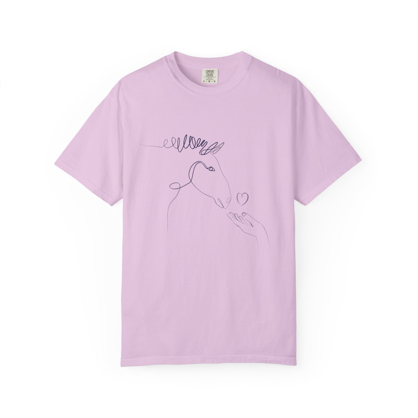 🐴 “Horse Love” Unisex Garment-Dyed T-Shirt – TAN113