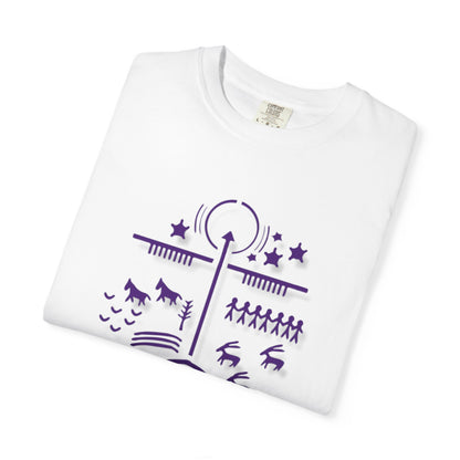 Tengri Symbol Unisex Garment-Dyed T-Shirt -TAN101