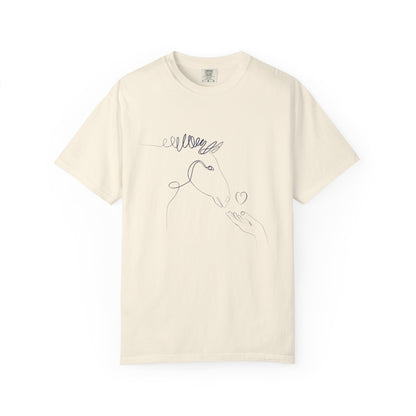 🐴 “Horse Love” Unisex Garment-Dyed T-Shirt – TAN113