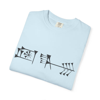 Ancient Cuneiform “Liberty” Unisex Garment-Dyed T-Shirt -TAN102