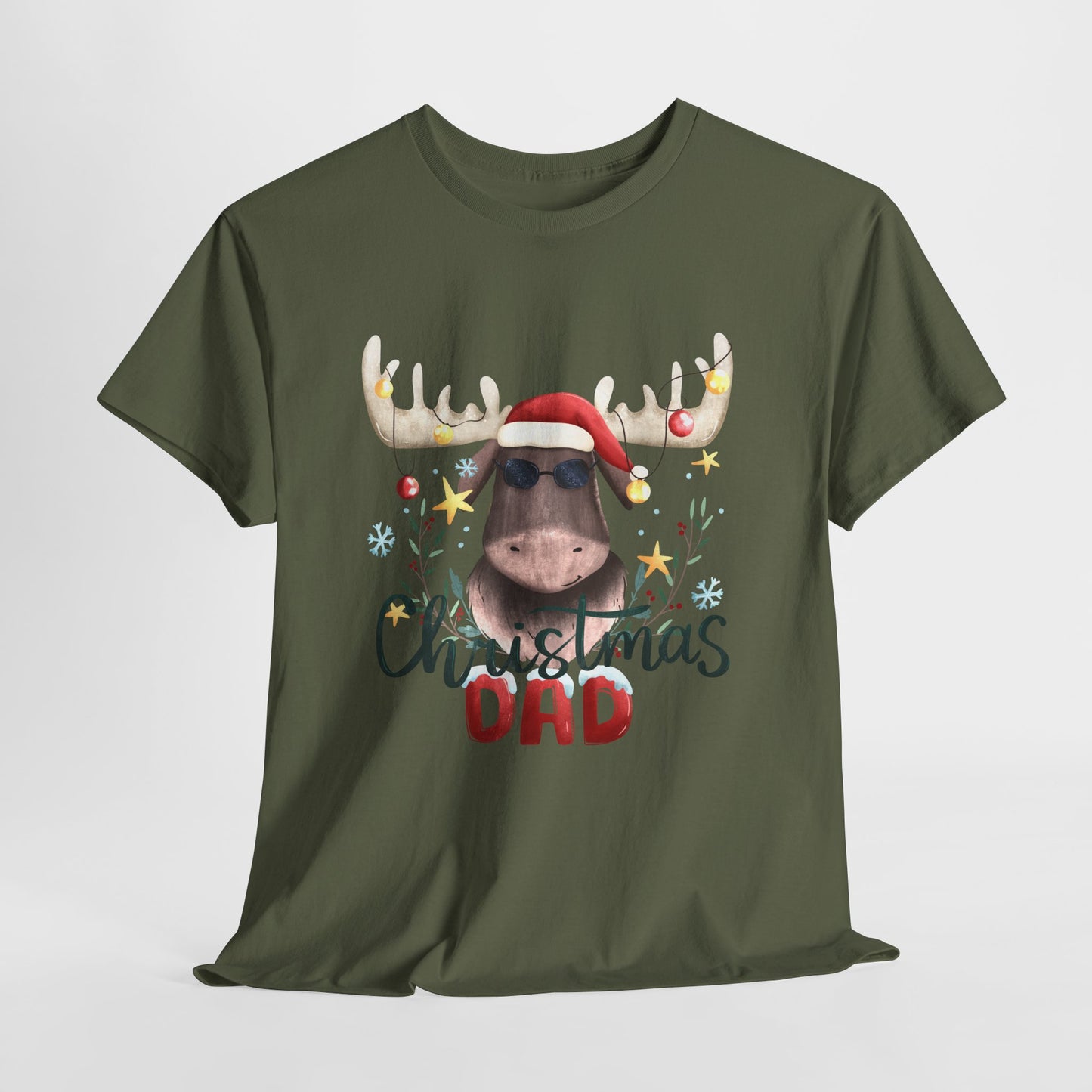 "Funny Christmas Dad" Unisex Heavy Cotton T-Shirt -TC402