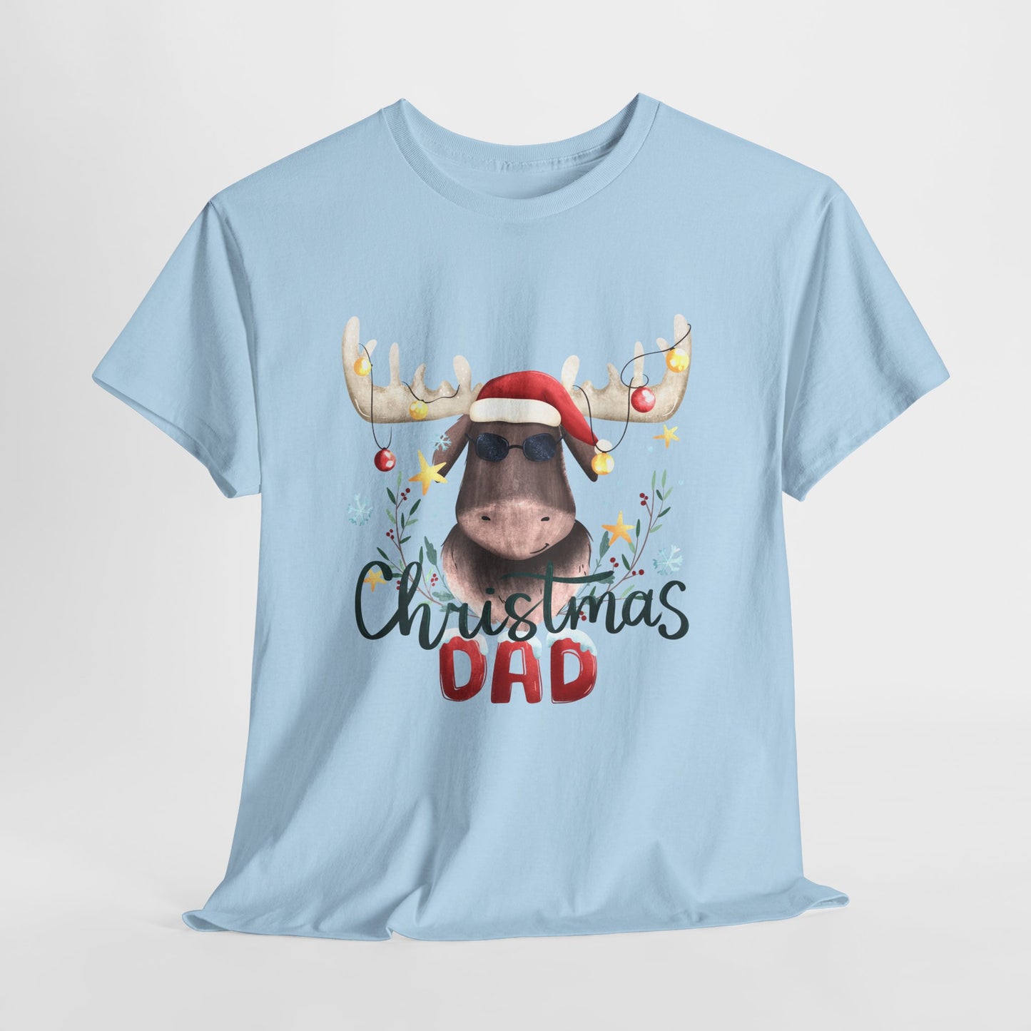 "Funny Christmas Dad" Unisex Heavy Cotton T-Shirt -TC402
