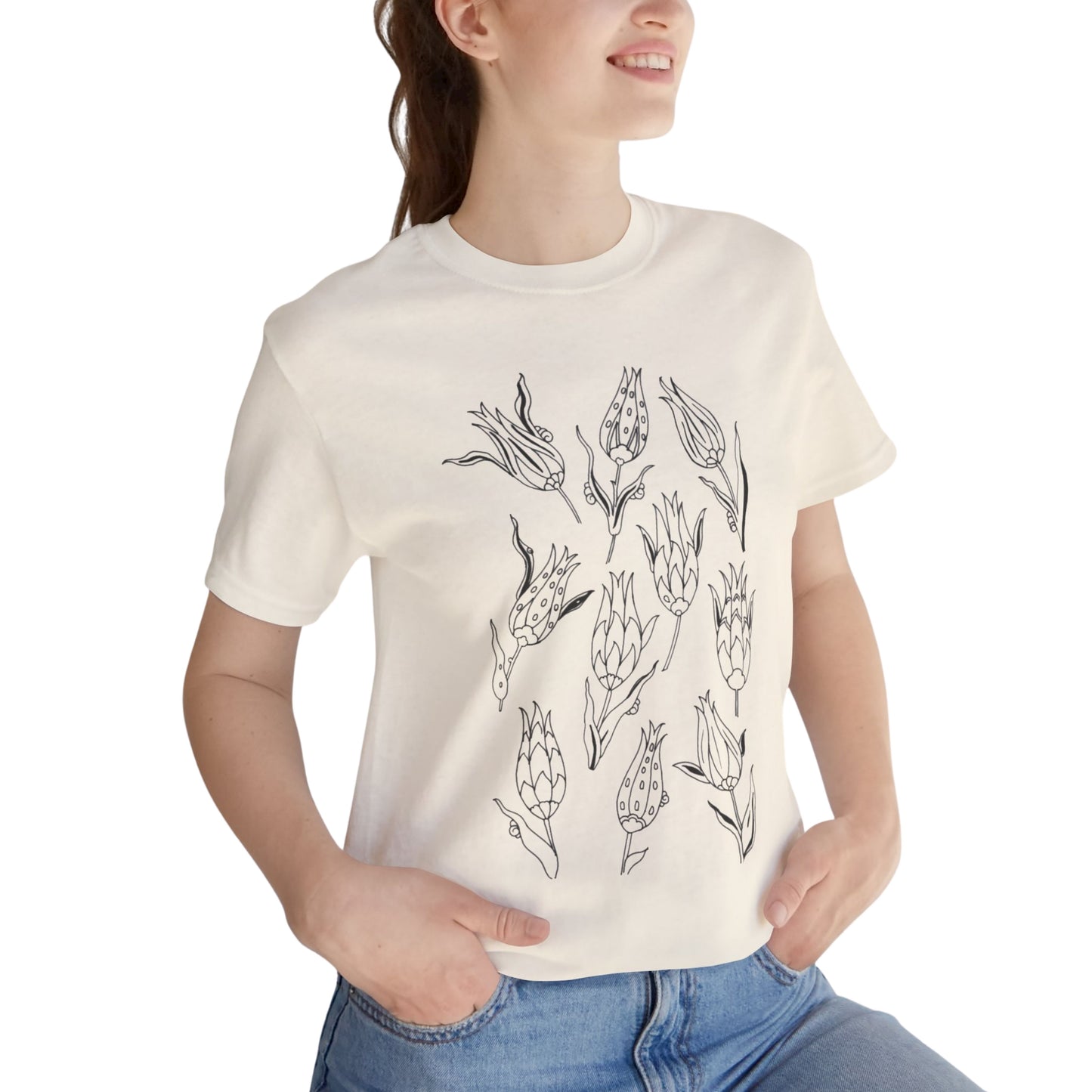 Ottoman Tulips Shirt – Unisex Jersey Short Sleeve Tee -TMN105