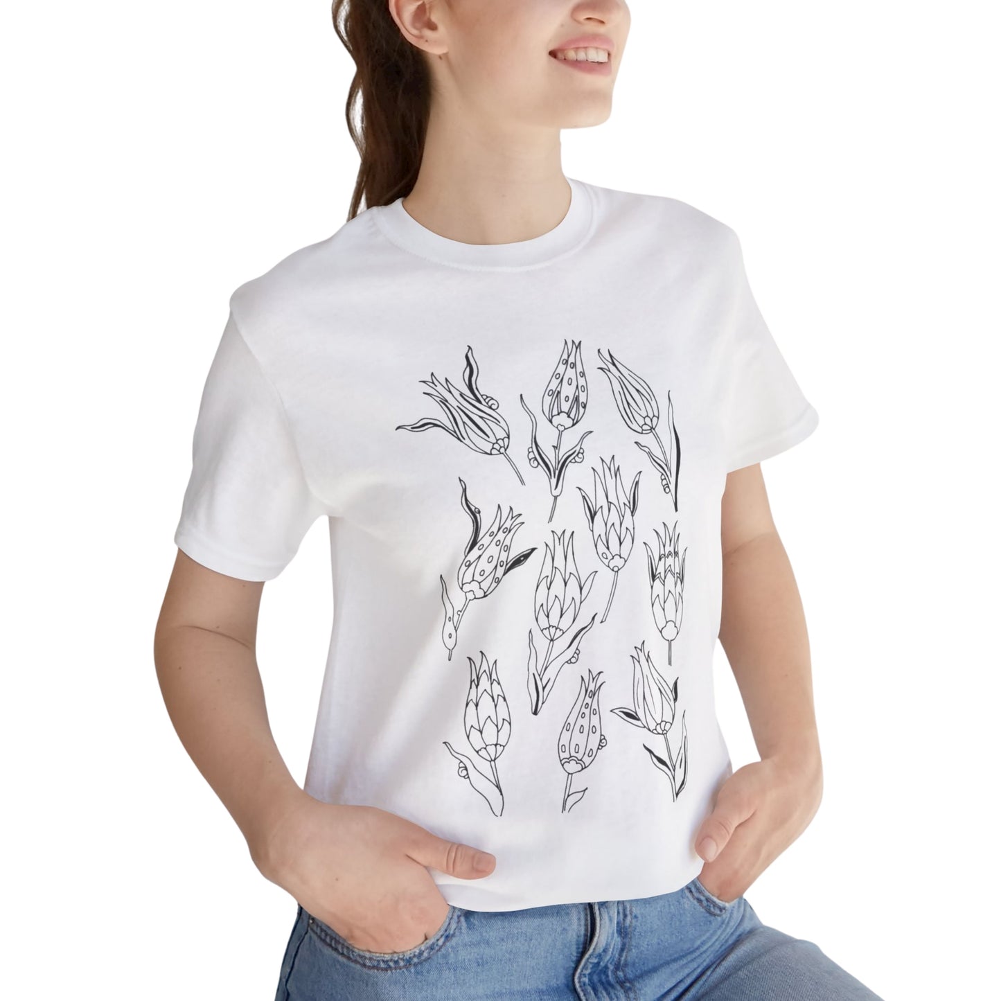 Ottoman Tulips Shirt – Unisex Jersey Short Sleeve Tee -TMN105