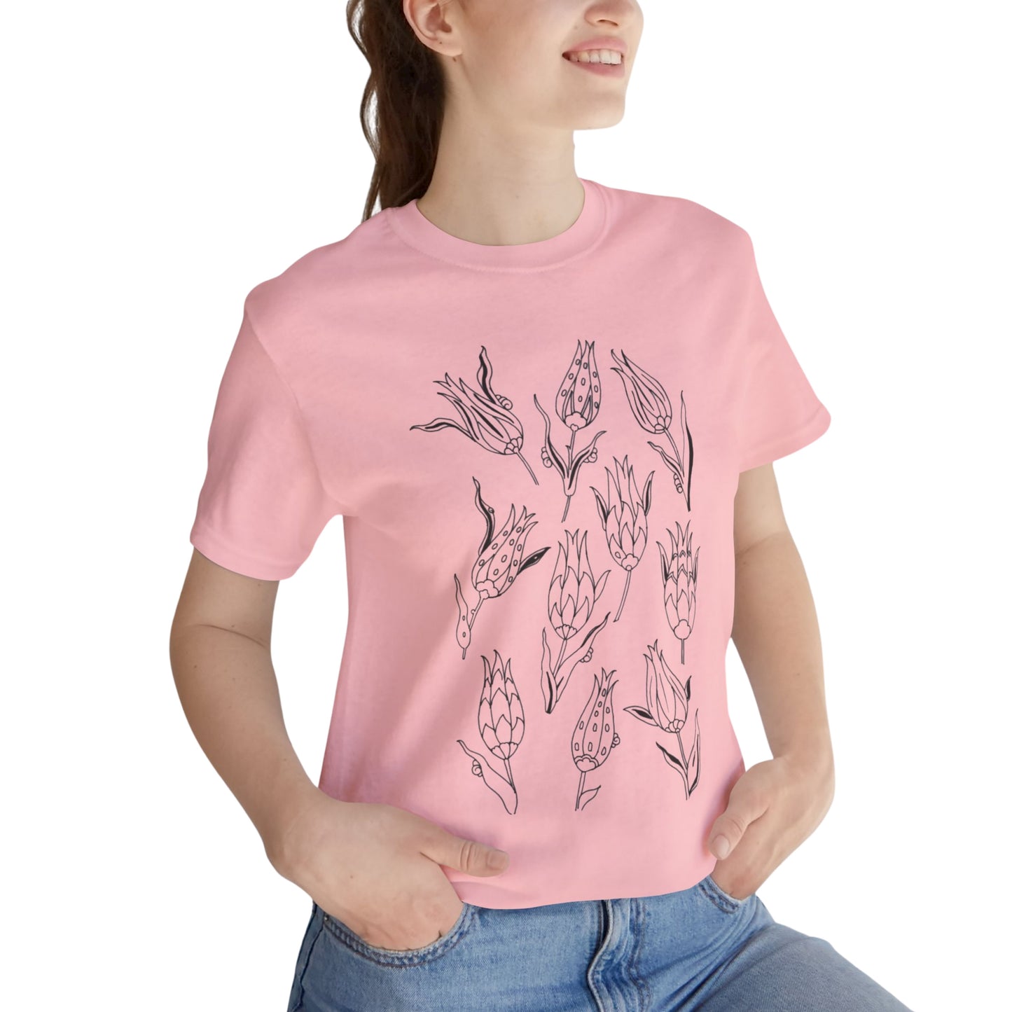 Ottoman Tulips Shirt – Unisex Jersey Short Sleeve Tee -TMN105