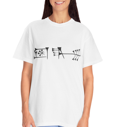 Ancient Cuneiform “Liberty” Unisex Garment-Dyed T-Shirt -TAN102