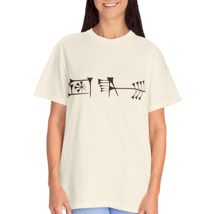Ancient Cuneiform “Liberty” Unisex Garment-Dyed T-Shirt -TAN102
