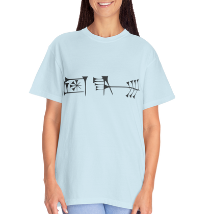 Ancient Cuneiform “Liberty” Unisex Garment-Dyed T-Shirt -TAN102