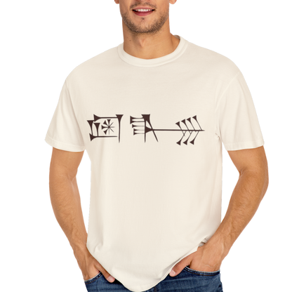 Ancient Cuneiform “Liberty” Unisex Garment-Dyed T-Shirt -TAN102