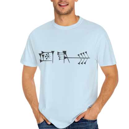Ancient Cuneiform “Liberty” Unisex Garment-Dyed T-Shirt -TAN102