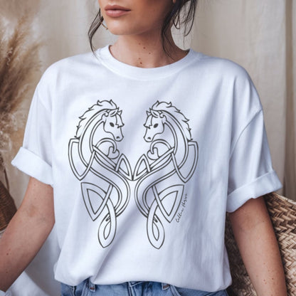 Celtic Horse Unisex Garment-Dyed T-Shirt -TCE103