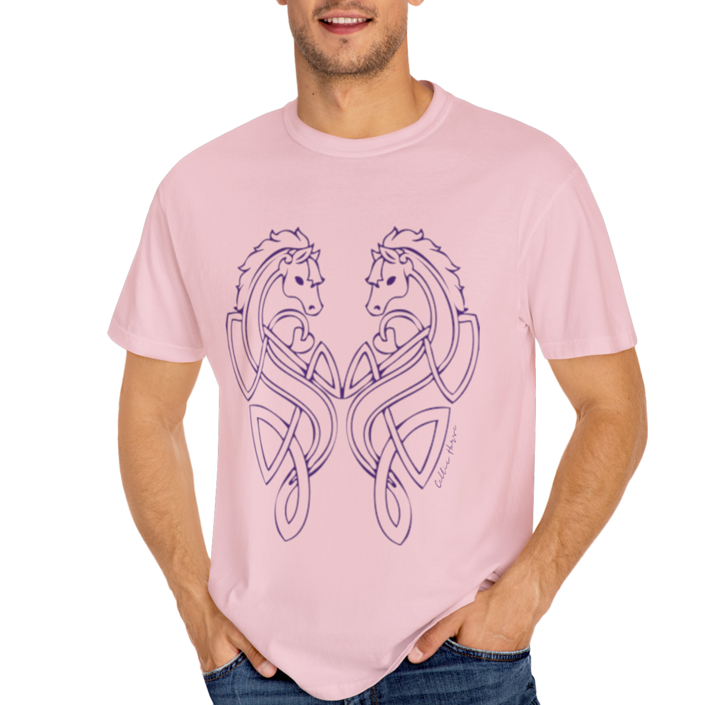 Celtic Horse Unisex Garment-Dyed T-Shirt -TCE103