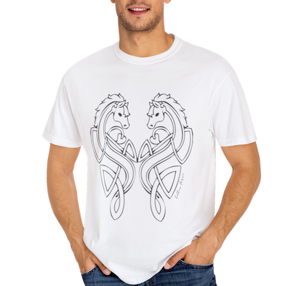 Celtic Horse Unisex Garment-Dyed T-Shirt -TCE103