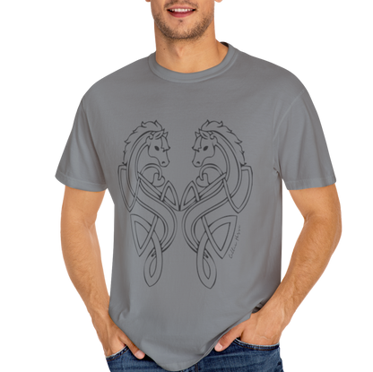 Celtic Horse Unisex Garment-Dyed T-Shirt -TCE103