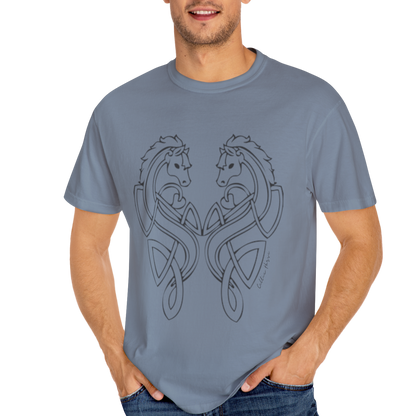 Celtic Horse Unisex Garment-Dyed T-Shirt -TCE103