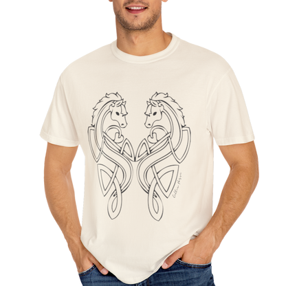 Celtic Horse Unisex Garment-Dyed T-Shirt -TCE103