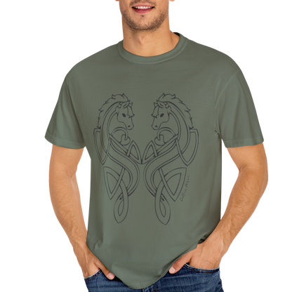 Celtic Horse Unisex Garment-Dyed T-Shirt -TCE103