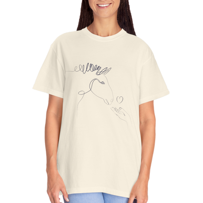 🐴 “Horse Love” Unisex Garment-Dyed T-Shirt – TAN113