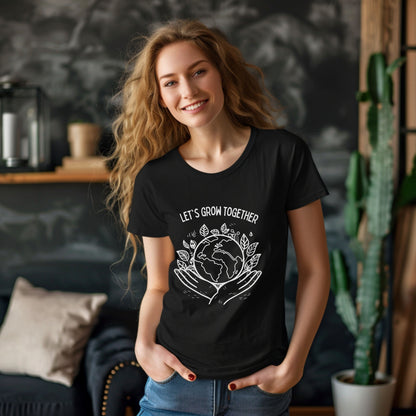 🌱 “Let’s Grow Together” Unisex Garment-Dyed T-Shirt – TNA112