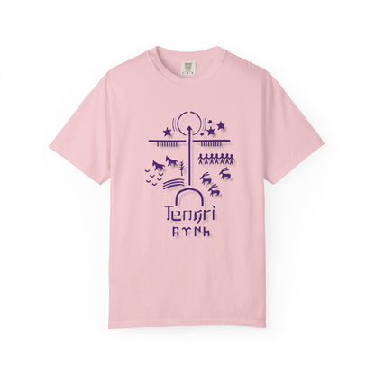 Tengri Symbol Unisex Garment-Dyed T-Shirt -TAN101