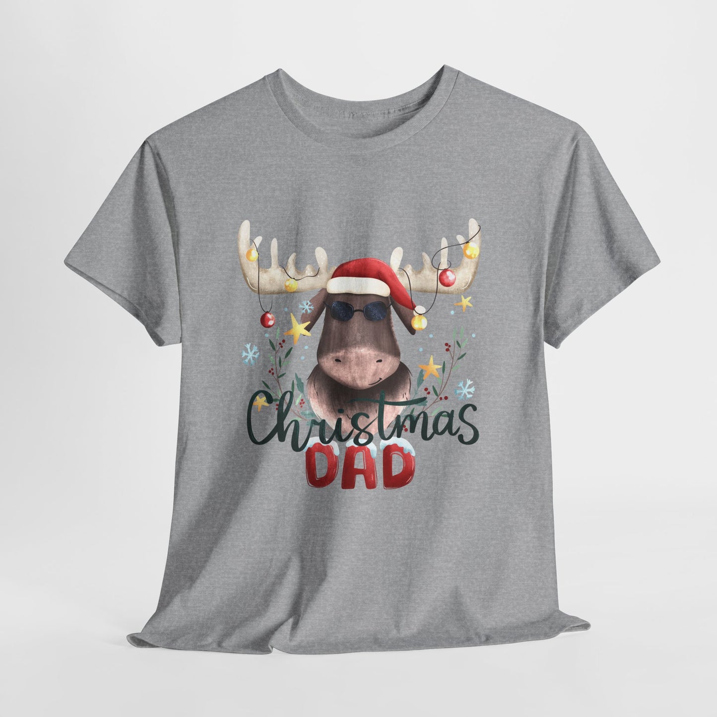 "Funny Christmas Dad" Unisex Heavy Cotton T-Shirt -TC402