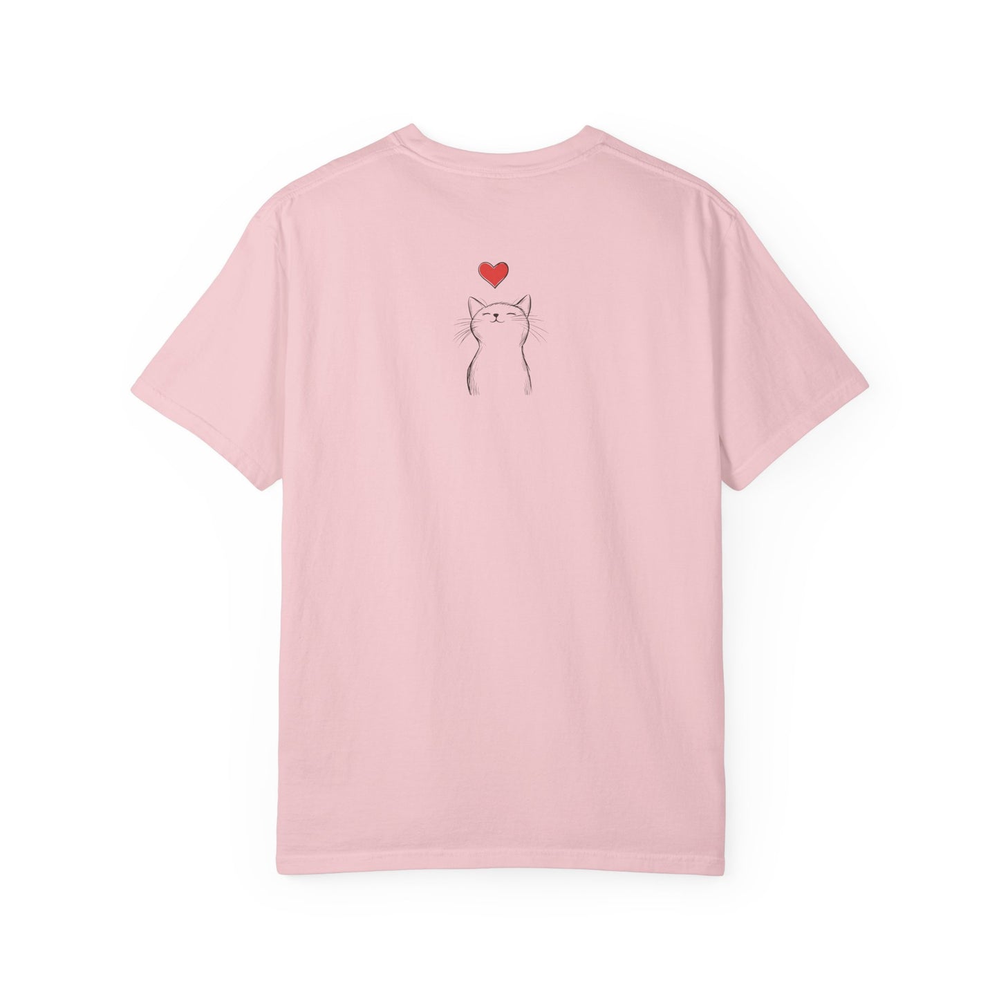 🐱 “Cute Cat Love” Unisex Garment-Dyed T-Shirt - TAN111
