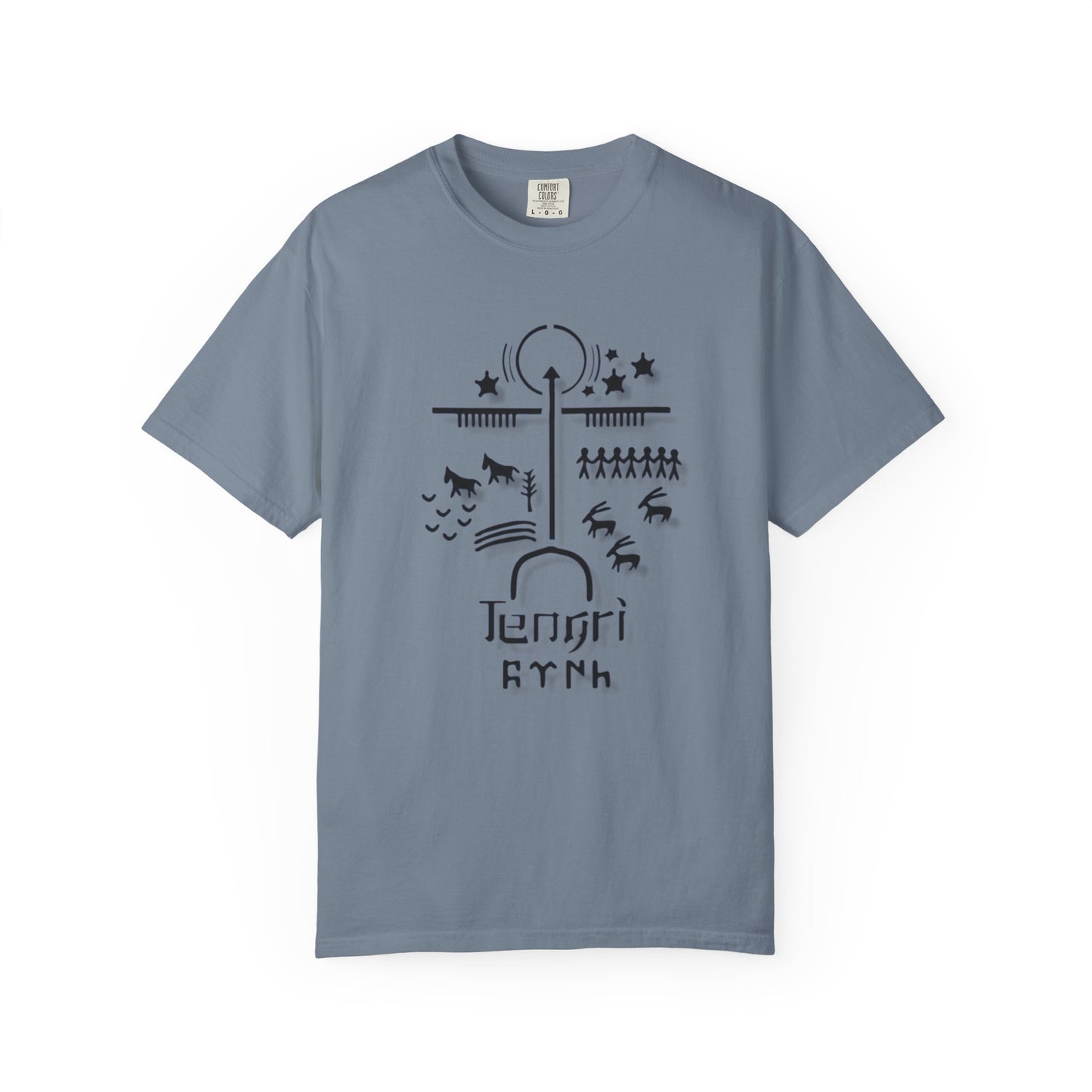 Tengri Symbol Unisex Garment-Dyed T-Shirt -TAN101