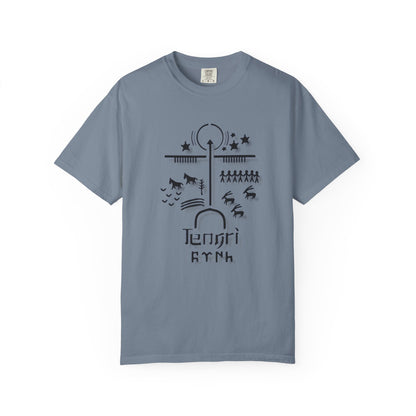 Tengri Symbol Unisex Garment-Dyed T-Shirt -TAN101