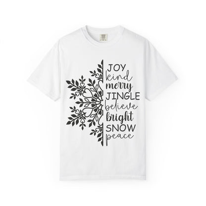 🎅 Merry Jingle Unisex Garment-Dyed T-Shirt - TC102