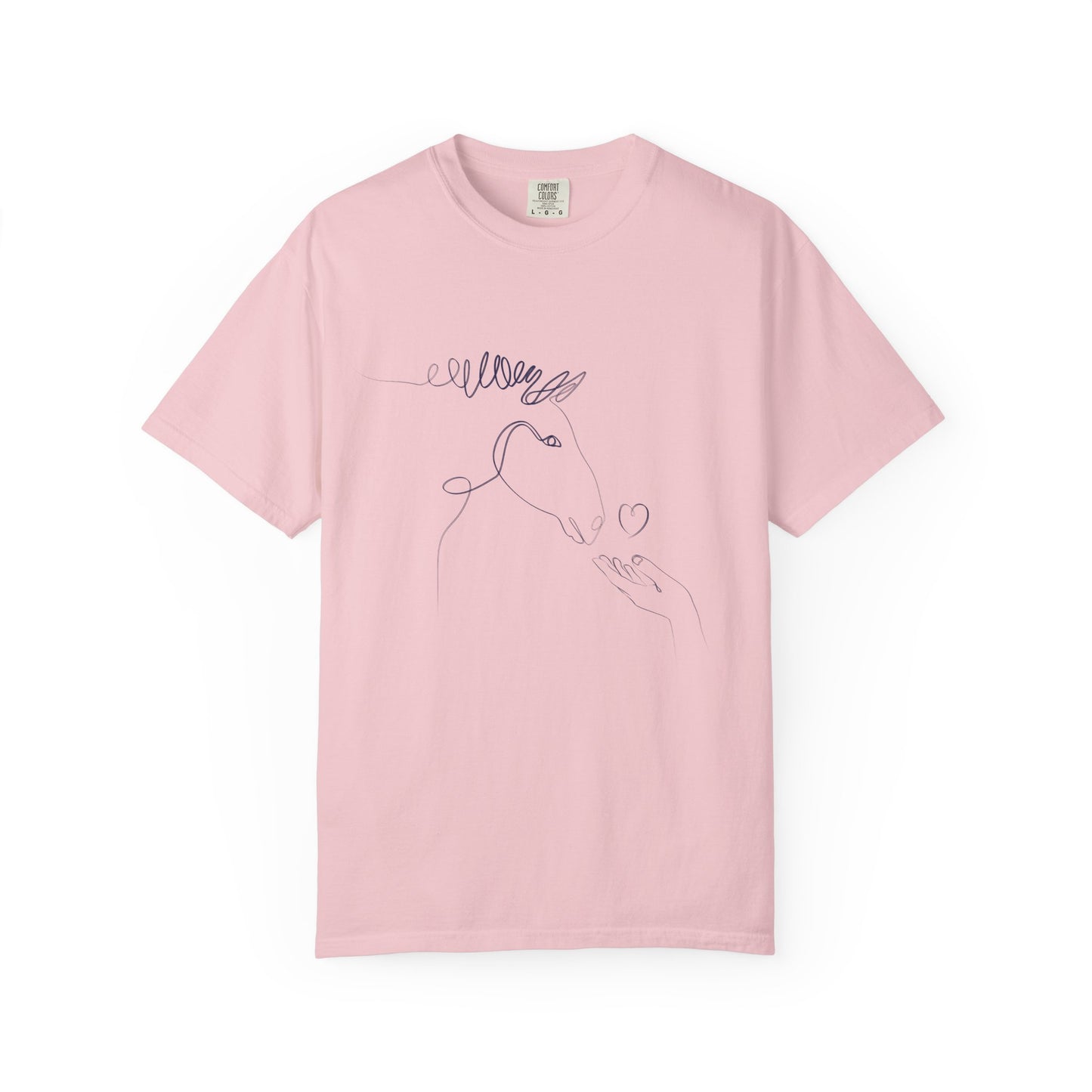 🐴 “Horse Love” Unisex Garment-Dyed T-Shirt – TAN113