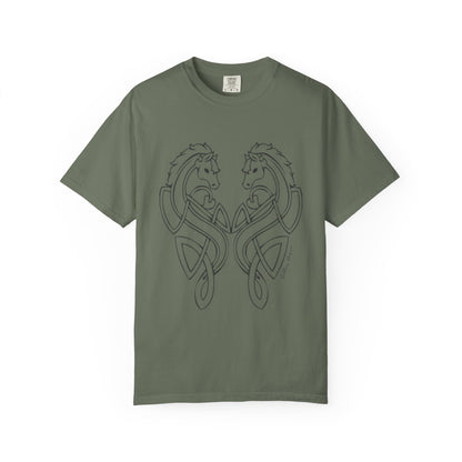 Celtic Horse Unisex Garment-Dyed T-Shirt -TCE103