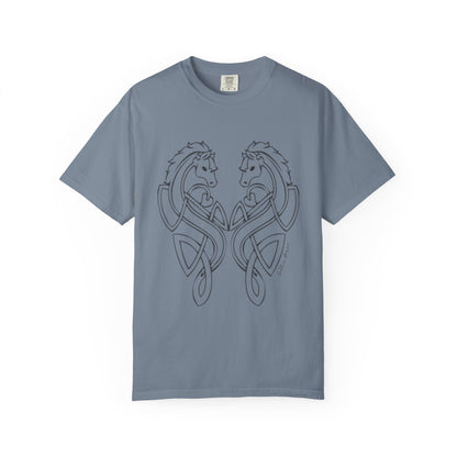 Celtic Horse Unisex Garment-Dyed T-Shirt -TCE103