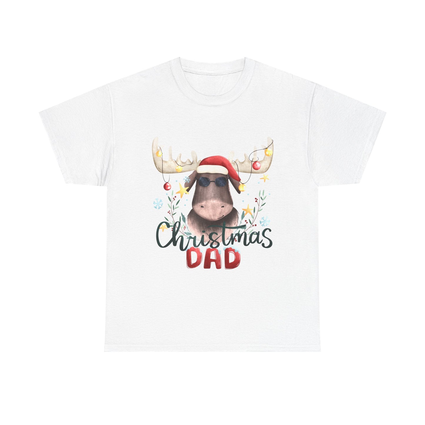 "Funny Christmas Dad" Unisex Heavy Cotton T-Shirt -TC402
