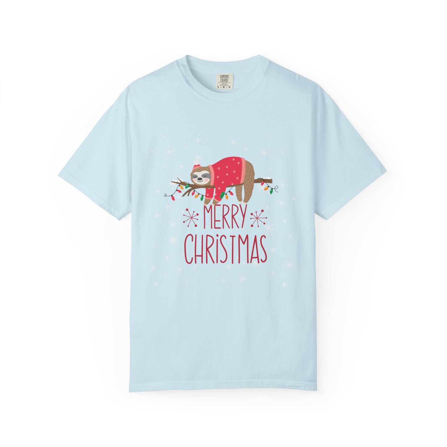 🎄 T-shirt unisexe teint en pièce « Joyeux Noël » - TC401