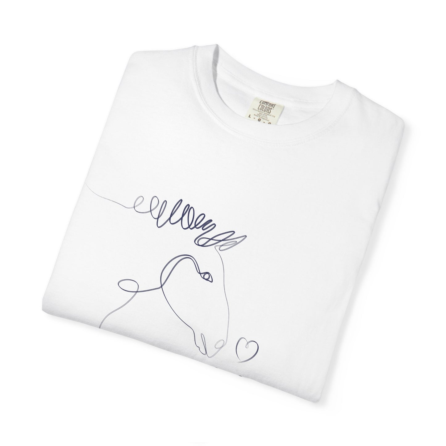 🐴 “Horse Love” Unisex Garment-Dyed T-Shirt – TAN113