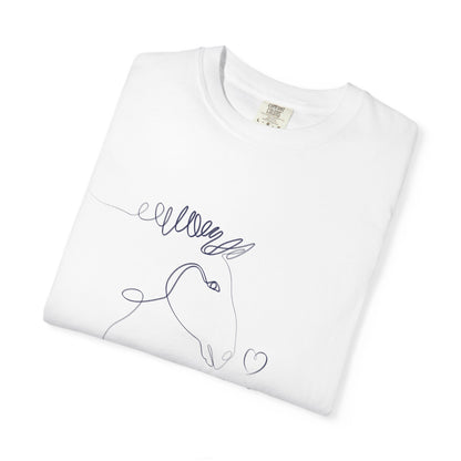 🐴 “Horse Love” Unisex Garment-Dyed T-Shirt – TAN113
