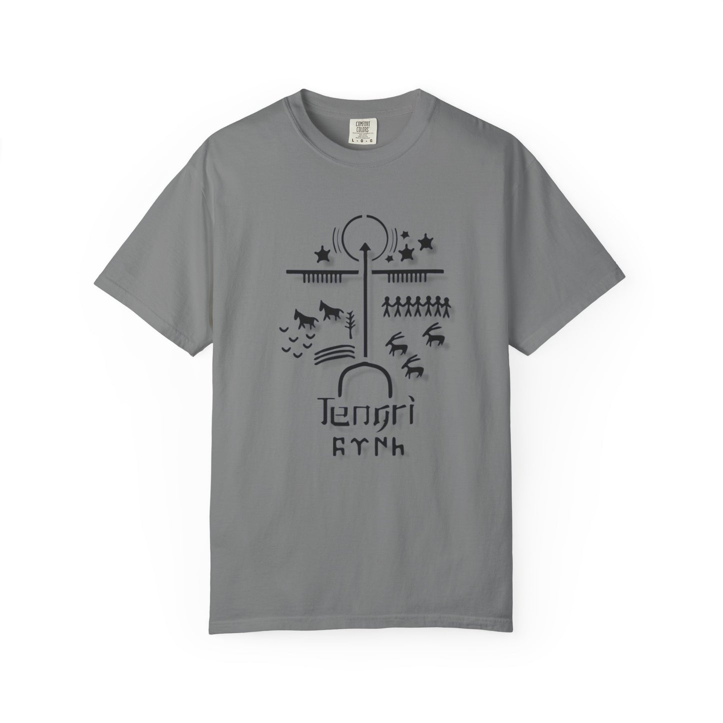 Tengri Symbol Unisex Garment-Dyed T-Shirt -TAN101