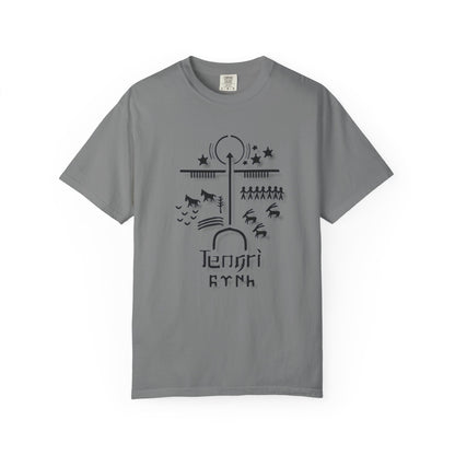 Tengri Symbol Unisex Garment-Dyed T-Shirt -TAN101