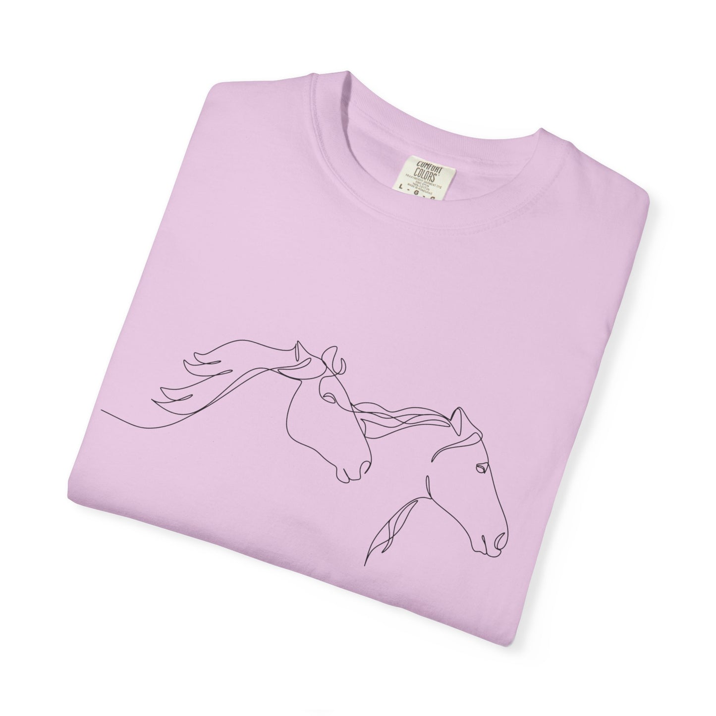 🐎 “Two Horses” Unisex Garment-Dyed T-Shirt – TAN114