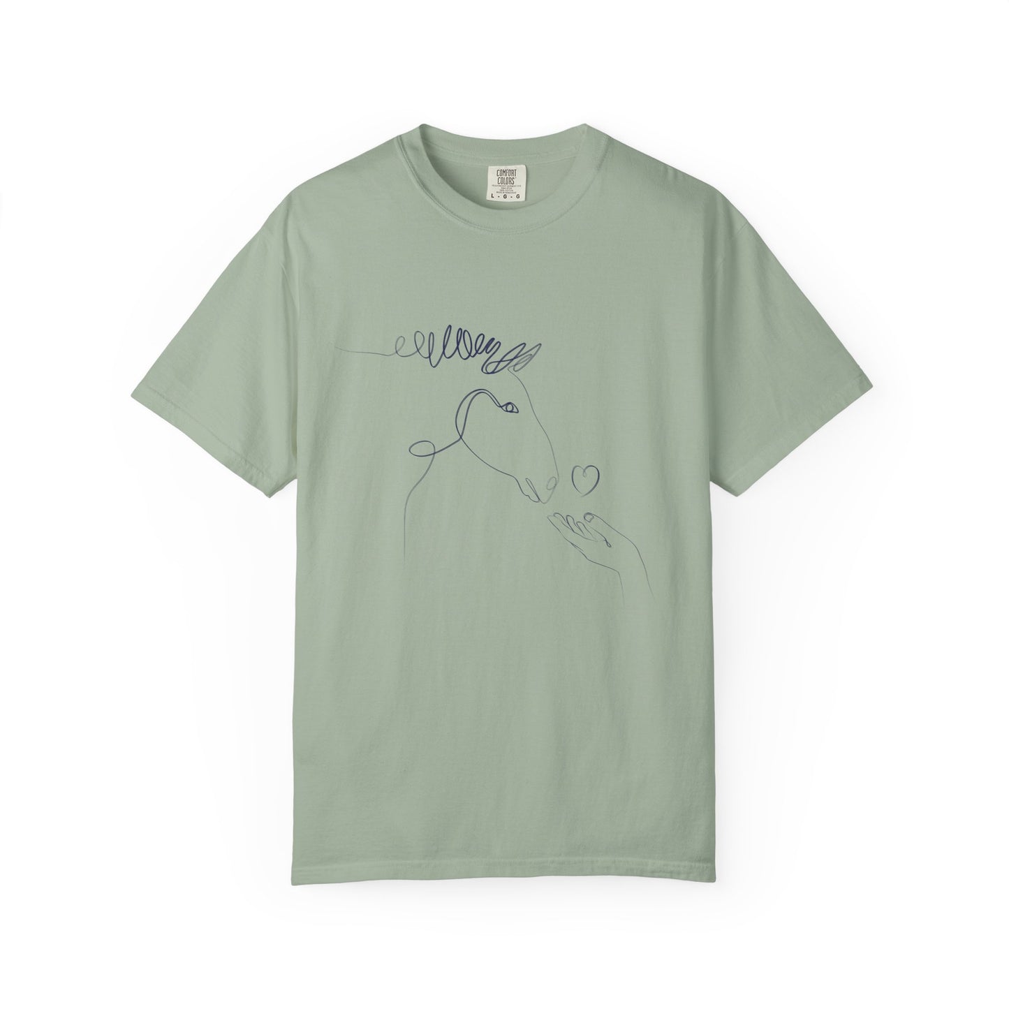 🐴 “Horse Love” Unisex Garment-Dyed T-Shirt – TAN113