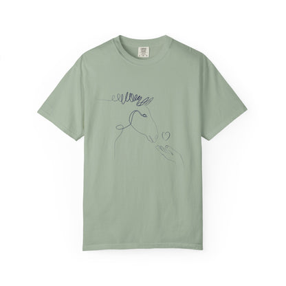 🐴 “Horse Love” Unisex Garment-Dyed T-Shirt – TAN113