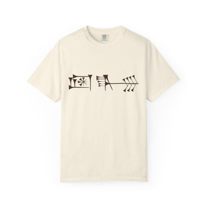 Ancient Cuneiform “Liberty” Unisex Garment-Dyed T-Shirt -TAN102