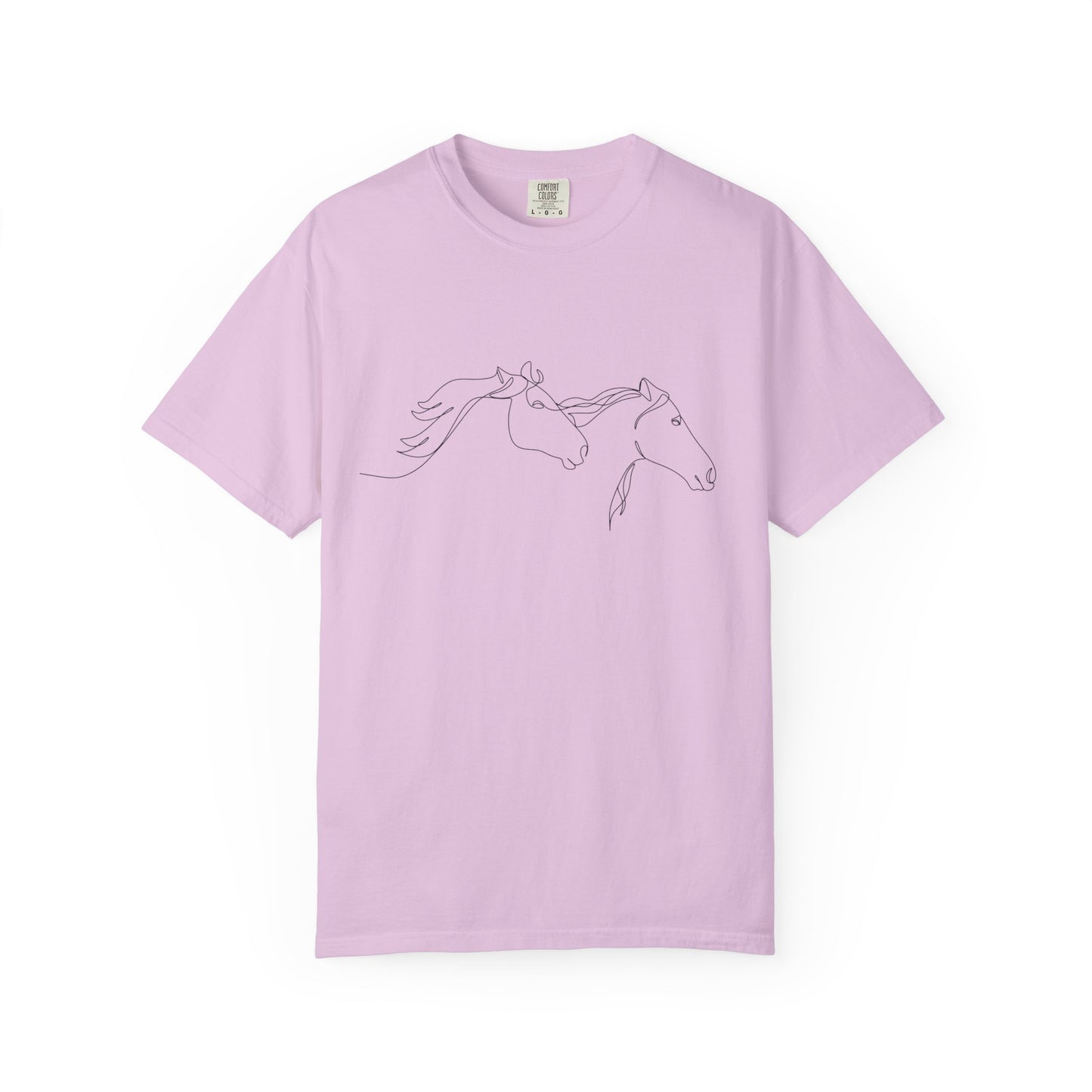 🐎 “Two Horses” Unisex Garment-Dyed T-Shirt – TAN114