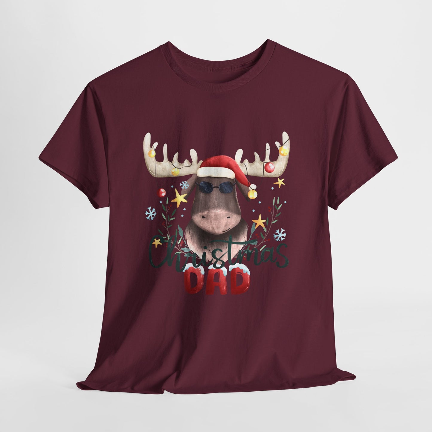 "Funny Christmas Dad" Unisex Heavy Cotton T-Shirt -TC402