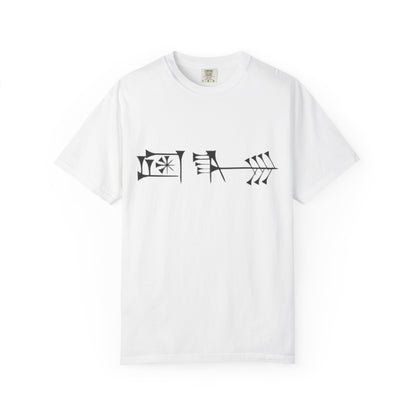 Ancient Cuneiform “Liberty” Unisex Garment-Dyed T-Shirt -TAN102